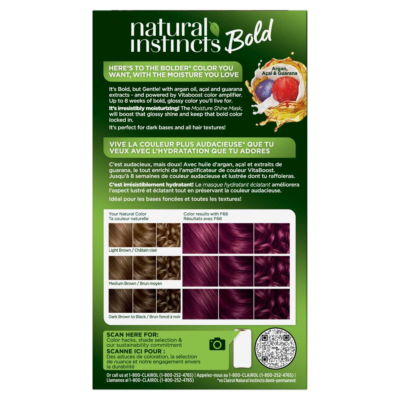 Clairol Natural Instincts Bold Permanent Hair Color - F66 Dragon Fuchsia ; image 3 of 6