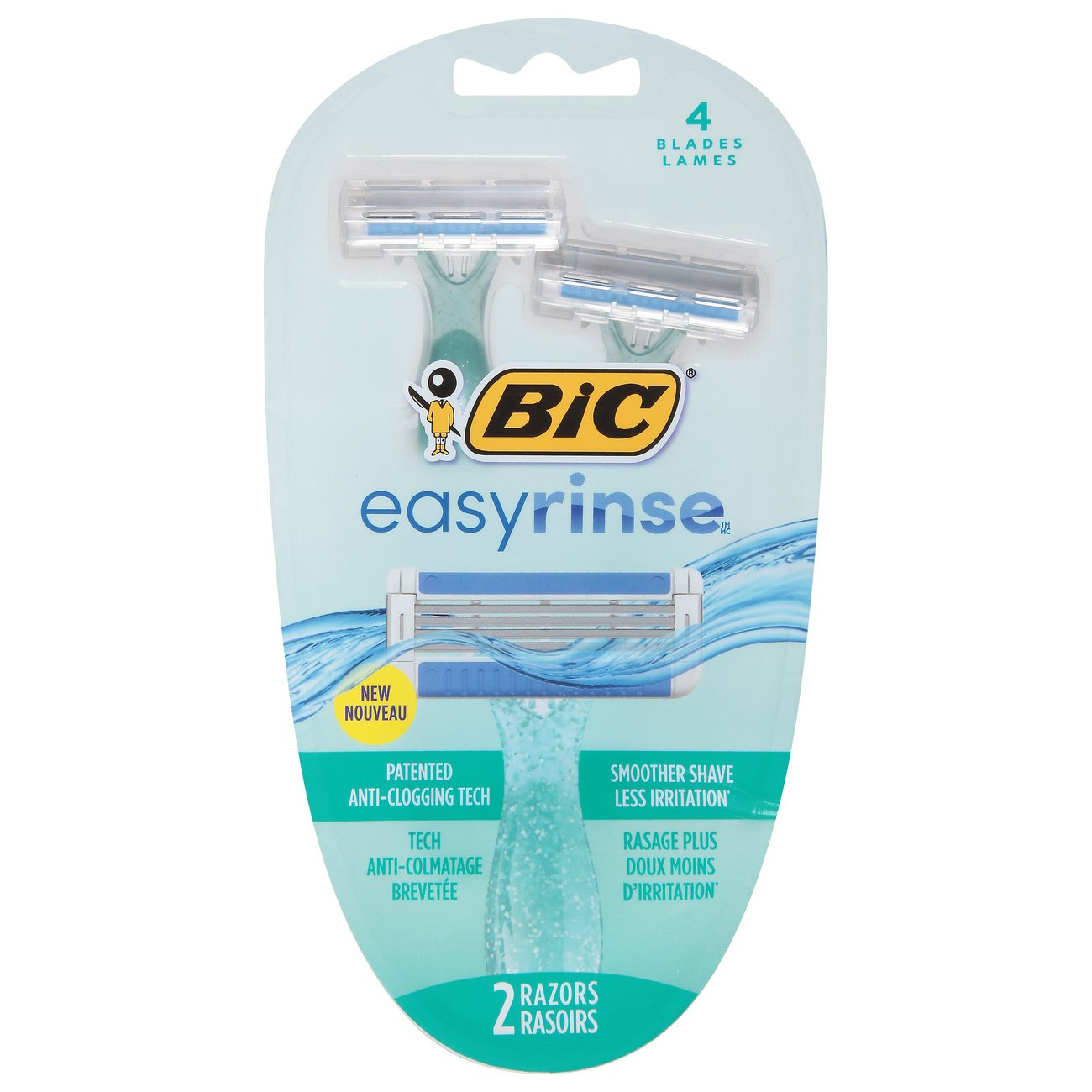 Bic EasyRinse 4Blade Disposable Razors Shop Razors & Blades at HEB