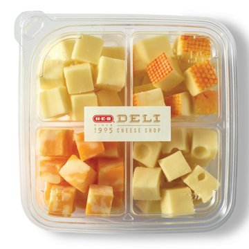 H-E-B Deli Cheese Cubes – Colby Jack, Muenster, Swiss & White Cheddar, Avg. 0.75 lb