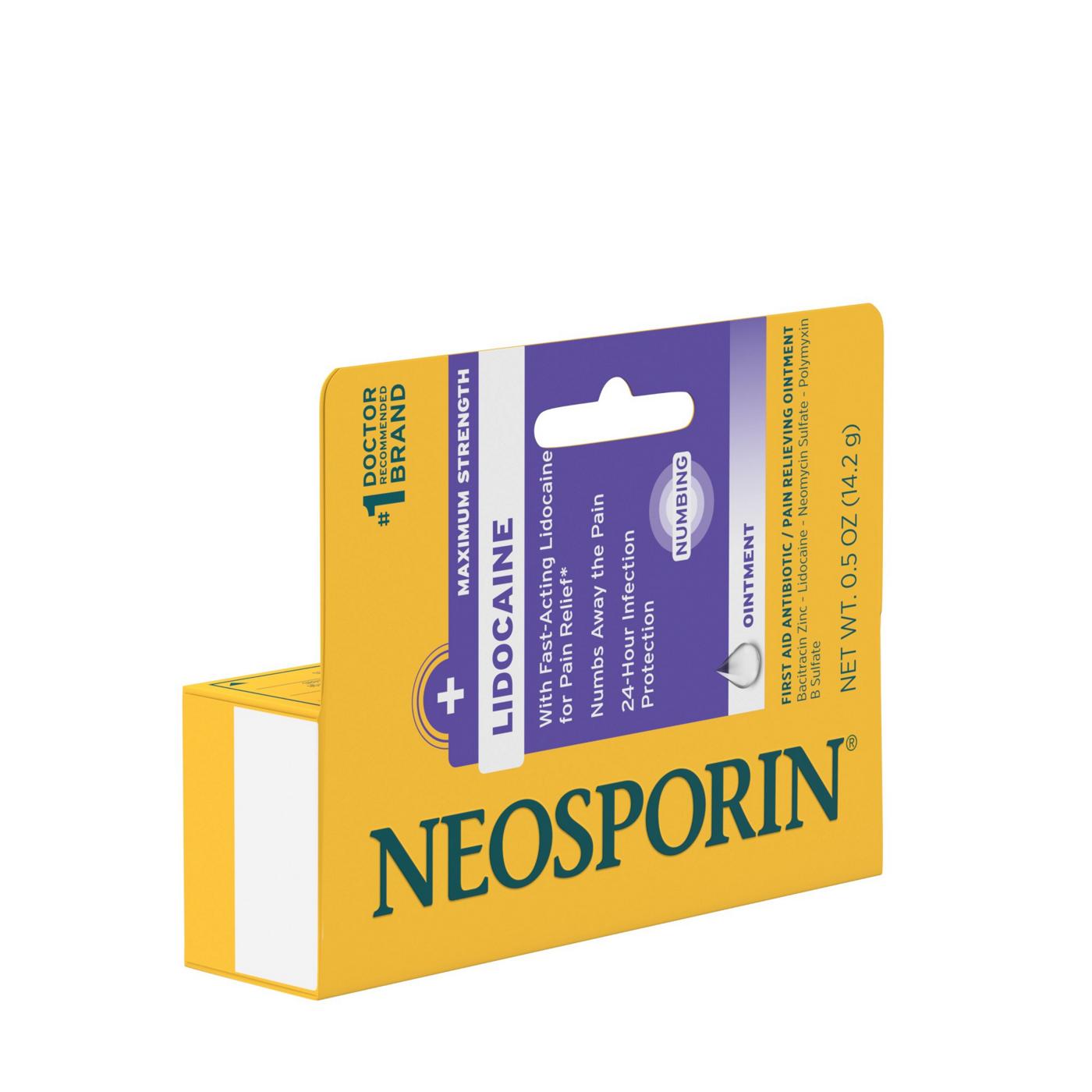 Neosporin + Lidocaine First Aid Antibiotic Ointment with Numbing Pain Relief; image 4 of 6