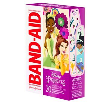 Band-Aid Disney Princess Bandages - Assorted Sizes, 20 ct