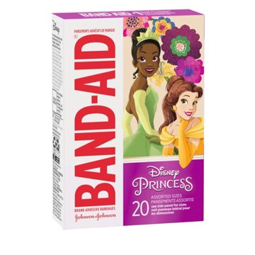 Band-Aid Disney Princess Bandages - Assorted Sizes, 20 ct