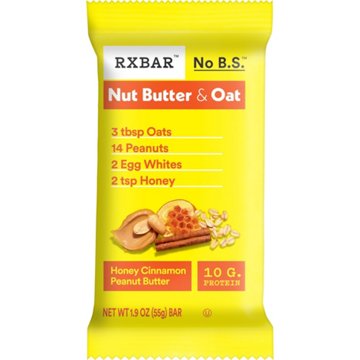 RXBAR 10g Protein Bars - Nut Butter and Oat Honey Cinnamon Peanut Butter