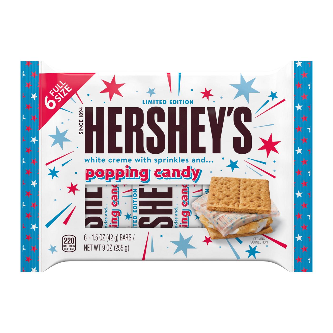 Hershey's White Creme with Sprinkles Popping Full Size Candy Bars; image 1 of 3