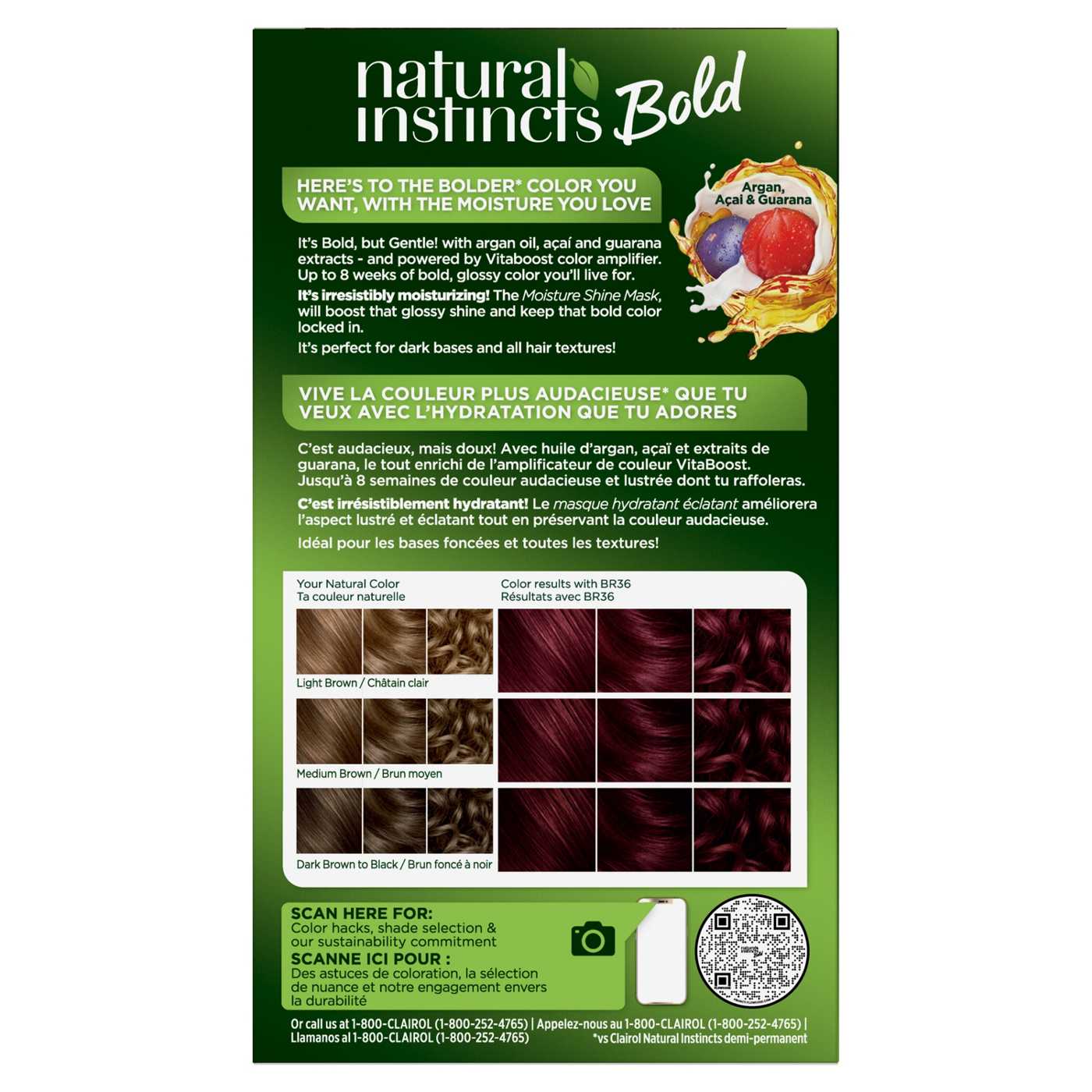 Clairol Natural Instincts Bold Permanent Hair Color - BR36 Deep Burgundy Acai ; image 6 of 6