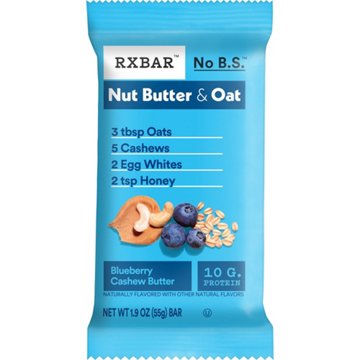 RXBAR 10g Protein Bars - Nut Butter and Oat Blueberry Cashew Butter 