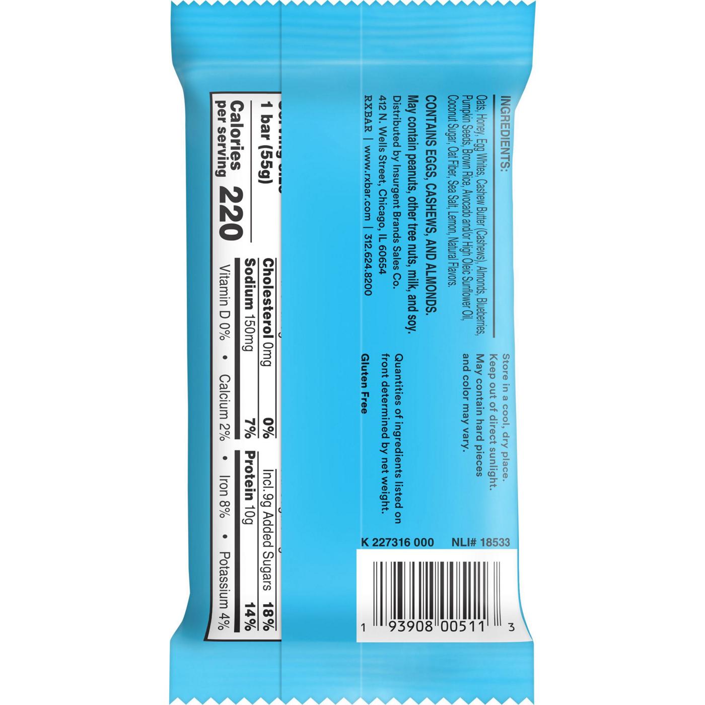 RXBAR Nut Butter and Oat Blueberry Cashew Butter Protein Bars; image 2 of 2
