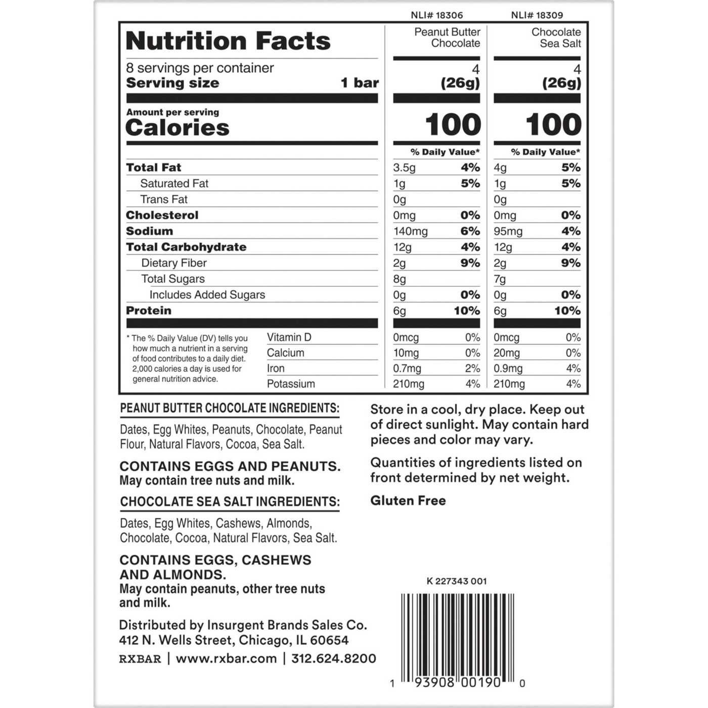 RXBAR Minis Variety Pack Protein Bars, 7.36 oz; image 6 of 6