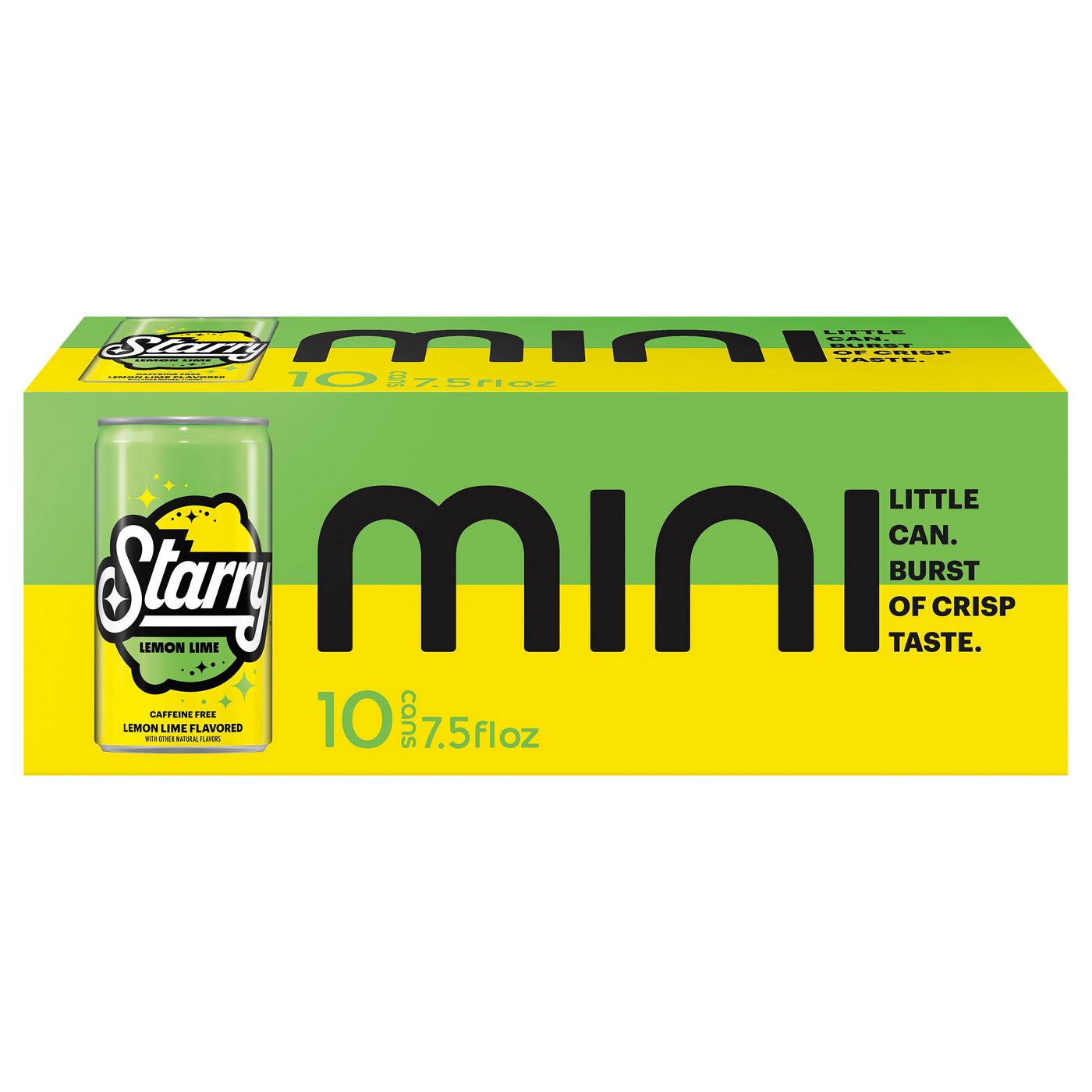Starry Lemon Lime Soda Mini 7.5 oz Cans; image 1 of 2
