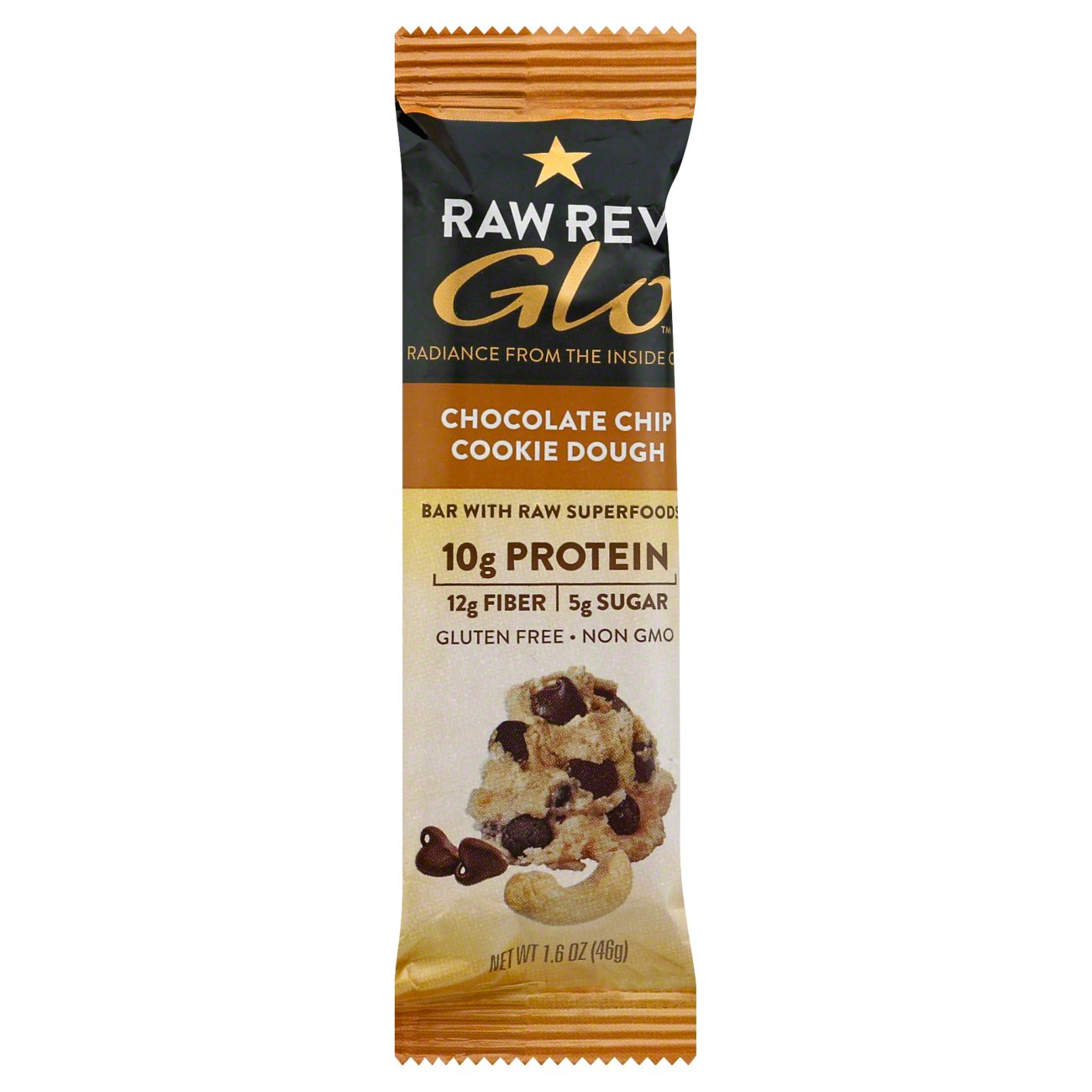 Raw Rev Glo 10g Protein Bar - Chocolate Chip Cookie Dough - Shop ...