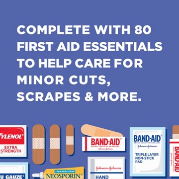 Band Aid Johnson & Johnson Travel Ready First Aid Kit