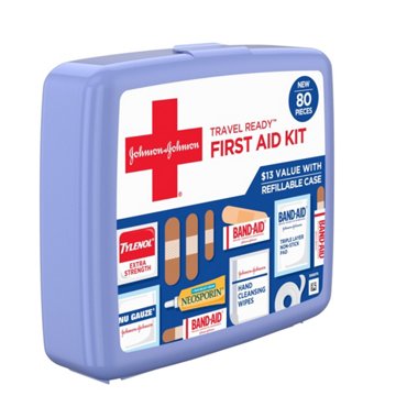 Band Aid Johnson & Johnson Travel Ready First Aid Kit
