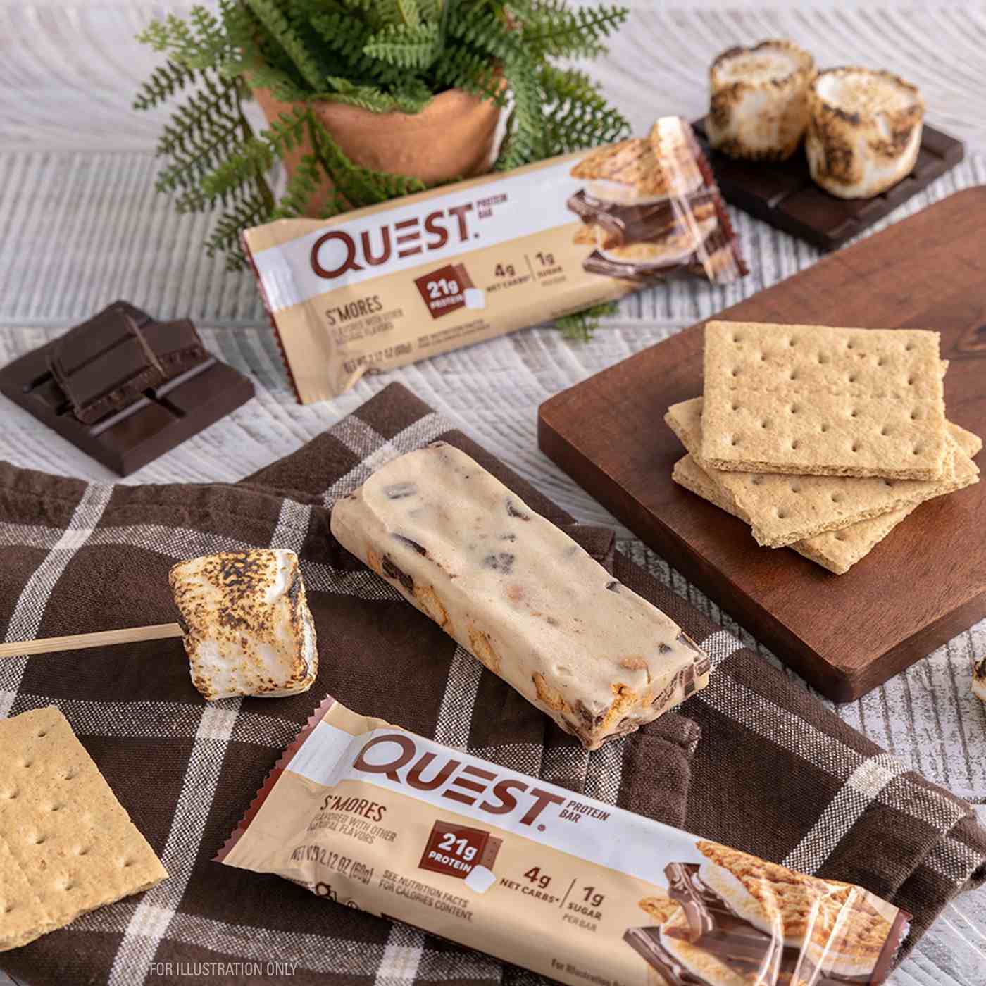 Quest 21g Protein Bars - S'mores; image 2 of 2