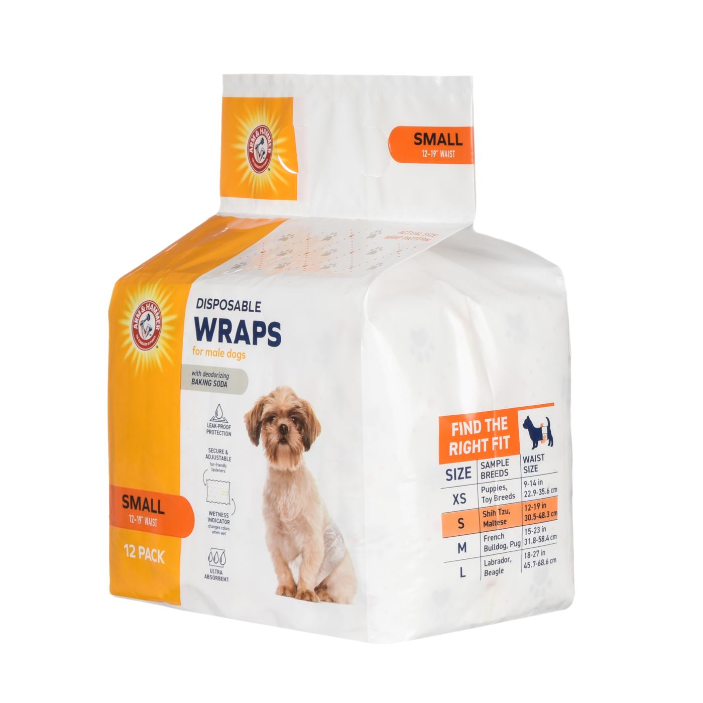Arm & Hammer Disposable Wraps for Male Dogs - Small; image 2 of 3