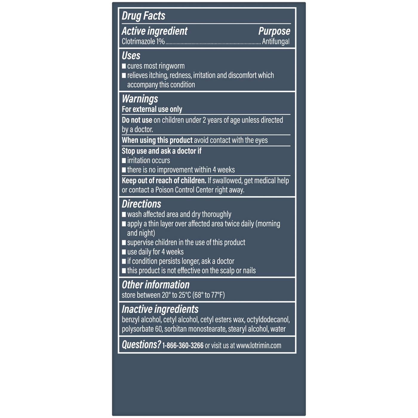 Lotrimin AF Antifungal Clotrimazole Ringworm Cream Shop Skin & scalp