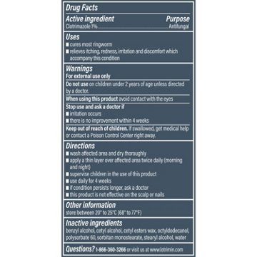 Lotrimin AF Antifungal Clotrimazole Ringworm Cream, 0.42 oz