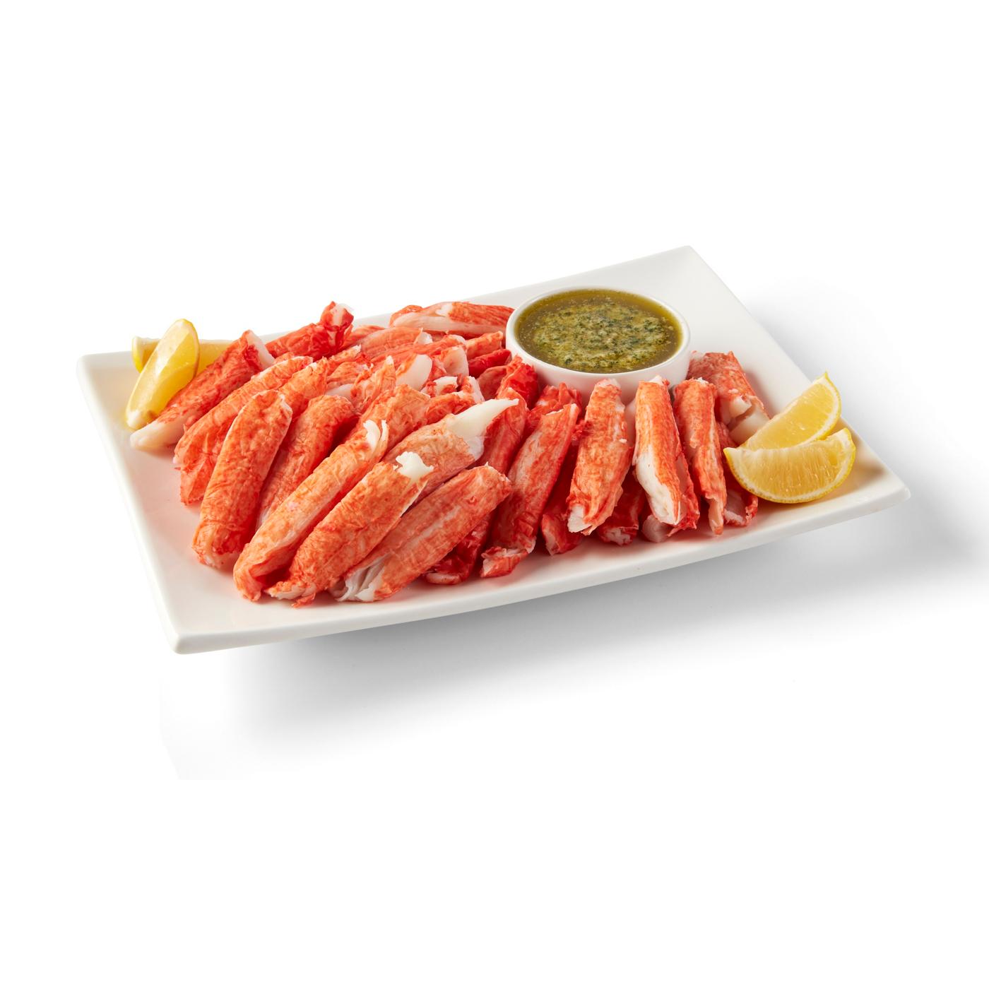 H-E-B Fish Market Party Tray - Imitation Snow Crab Legs & Butter; image 2 of 2