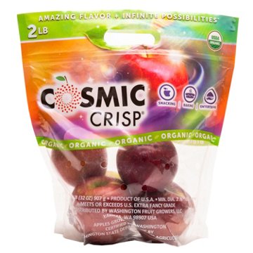 Fresh Organic Cosmic Crisp Apples, 2 lb bag