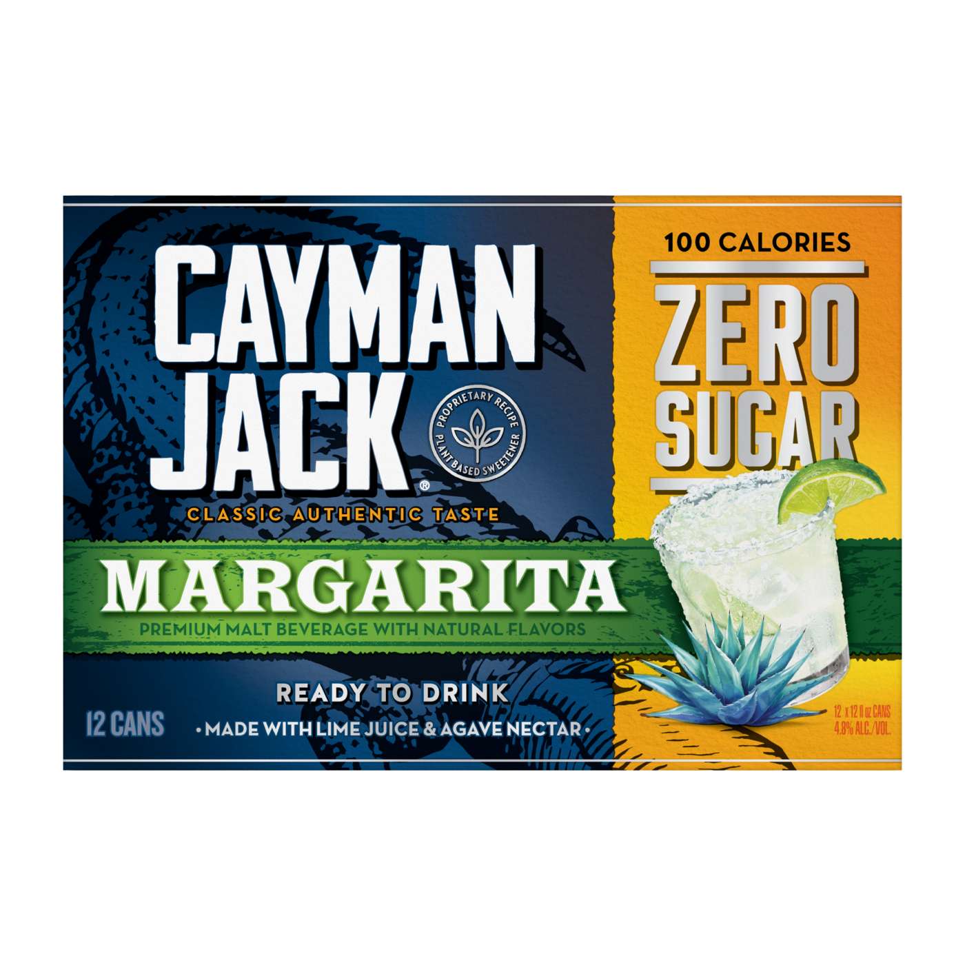 Cayman Jack Zero Sugar Margarita Cans 12 pk; image 1 of 2