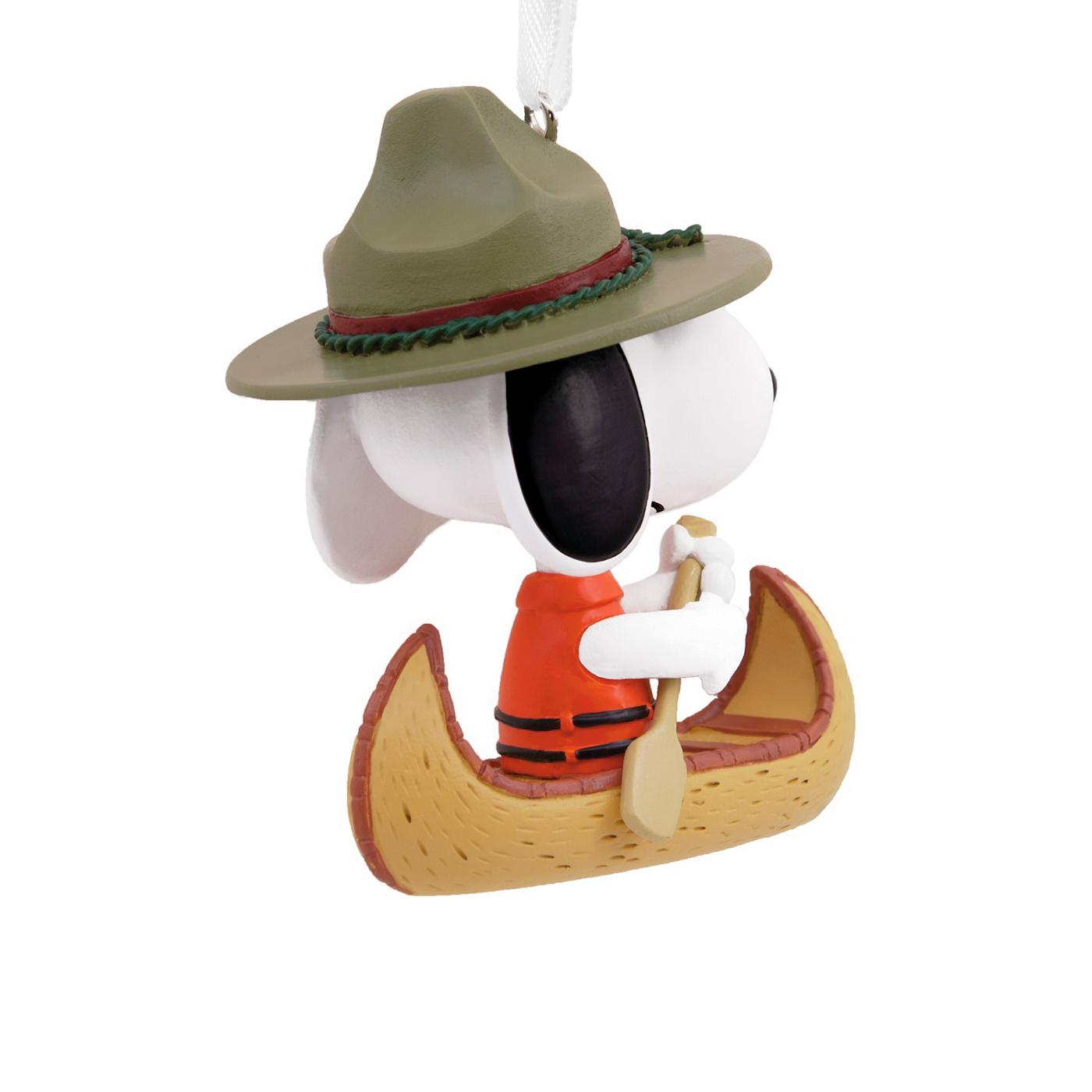 Hallmark Peanuts Snoopy in Canoe Christmas Ornament Shop Seasonal