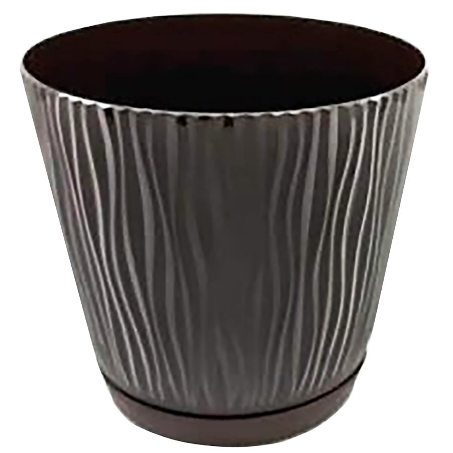 Creative Decor Sourcing Ava Plastic Planter Black Shop Pots   008854502 1