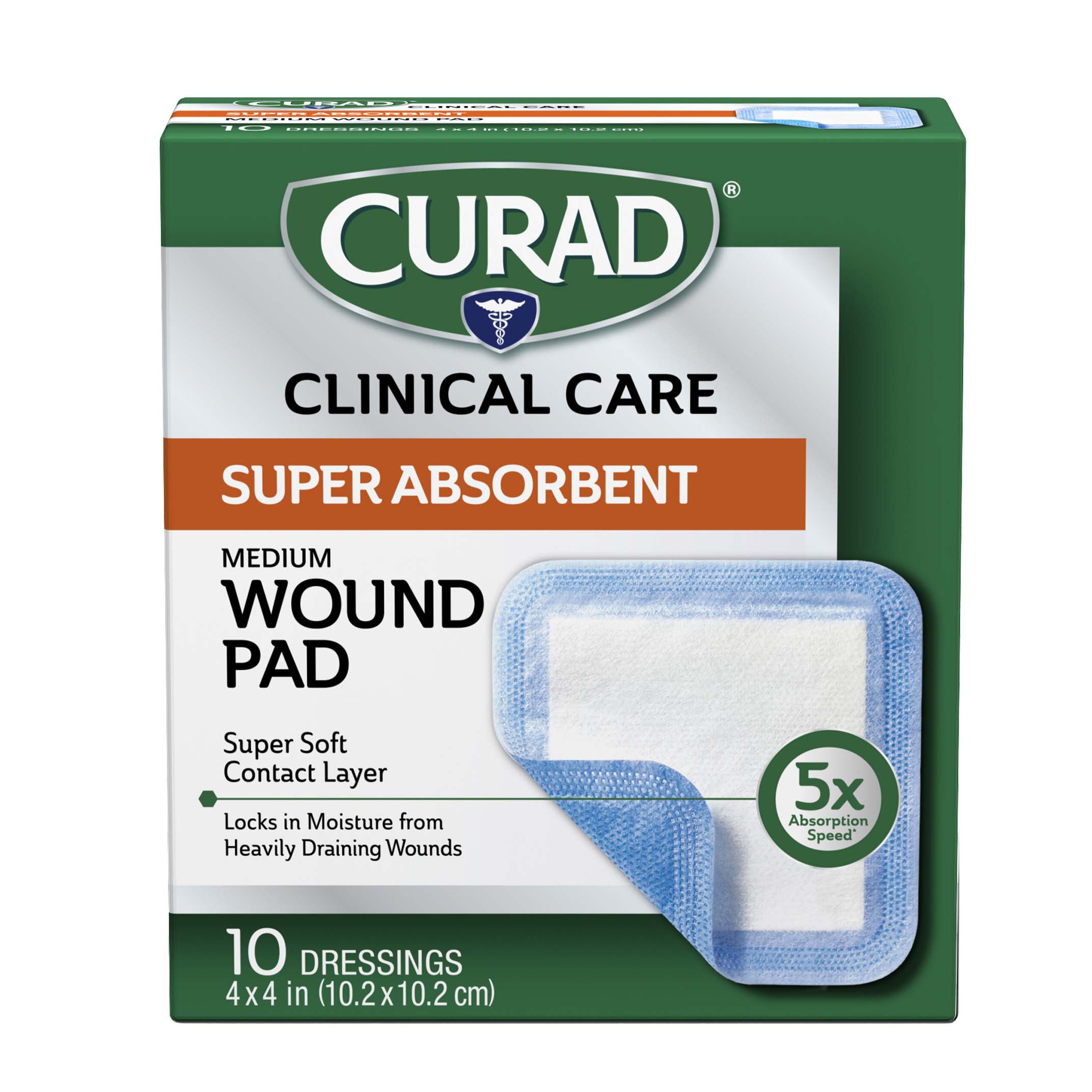 Curad Clinical Care Medium Wound Pads Shop Bandages & gauze at HEB