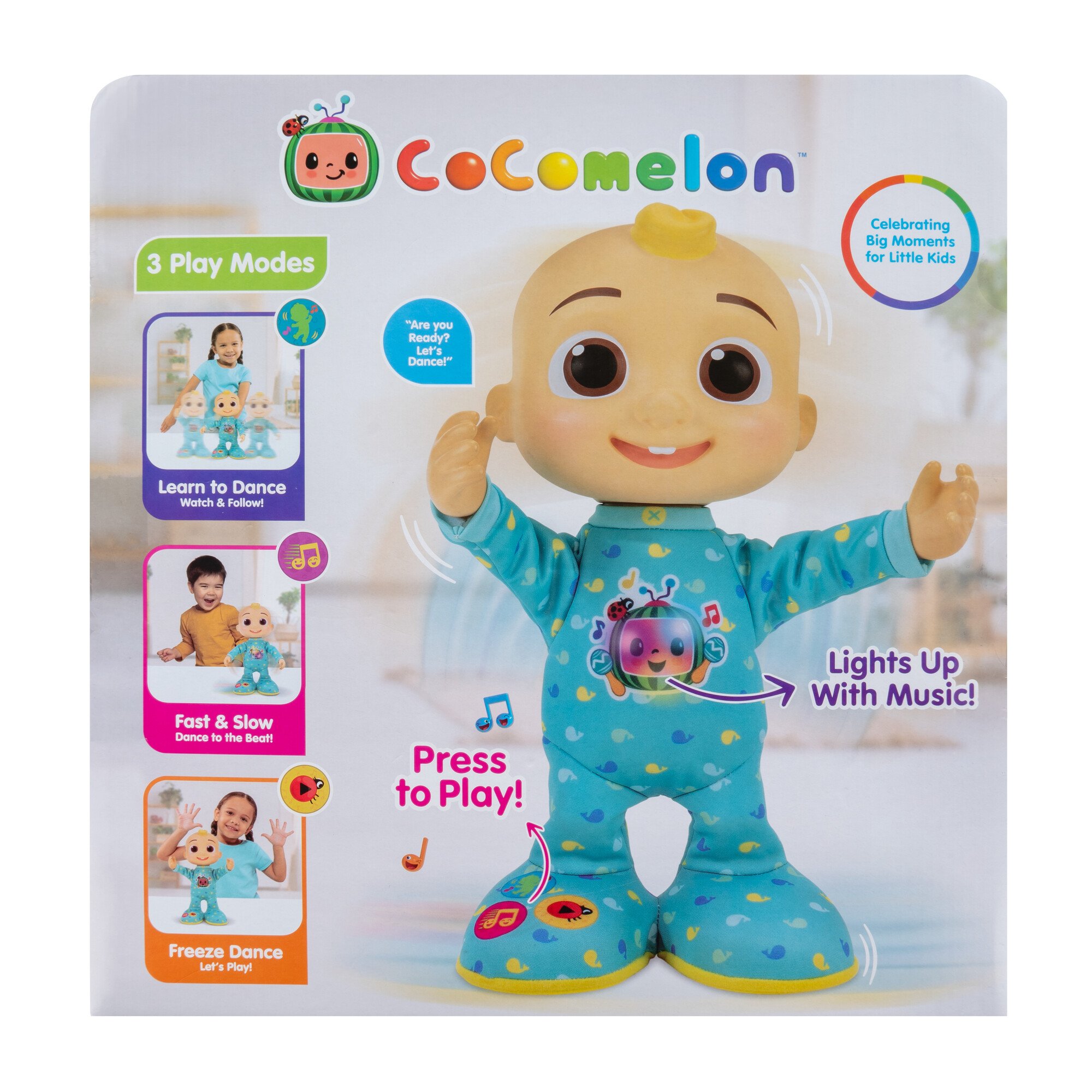 eKids Cocomelon Toy Music Player Includes Freeze Dance, Musical for