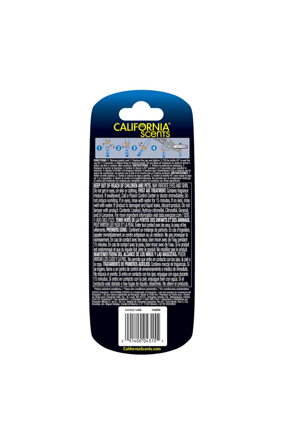 California Scents Hanging Vial Auto Air Freshener - Newport New Car; image 2 of 2