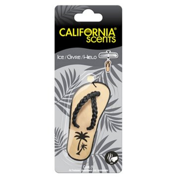 California Scents Hanging Paper Sandal Shape Auto Air Freshener - Ice