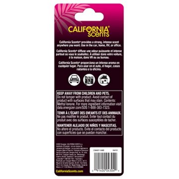 California Scents Hanging Paper Sandal Shape Auto Air Freshener - Coronado Cherry