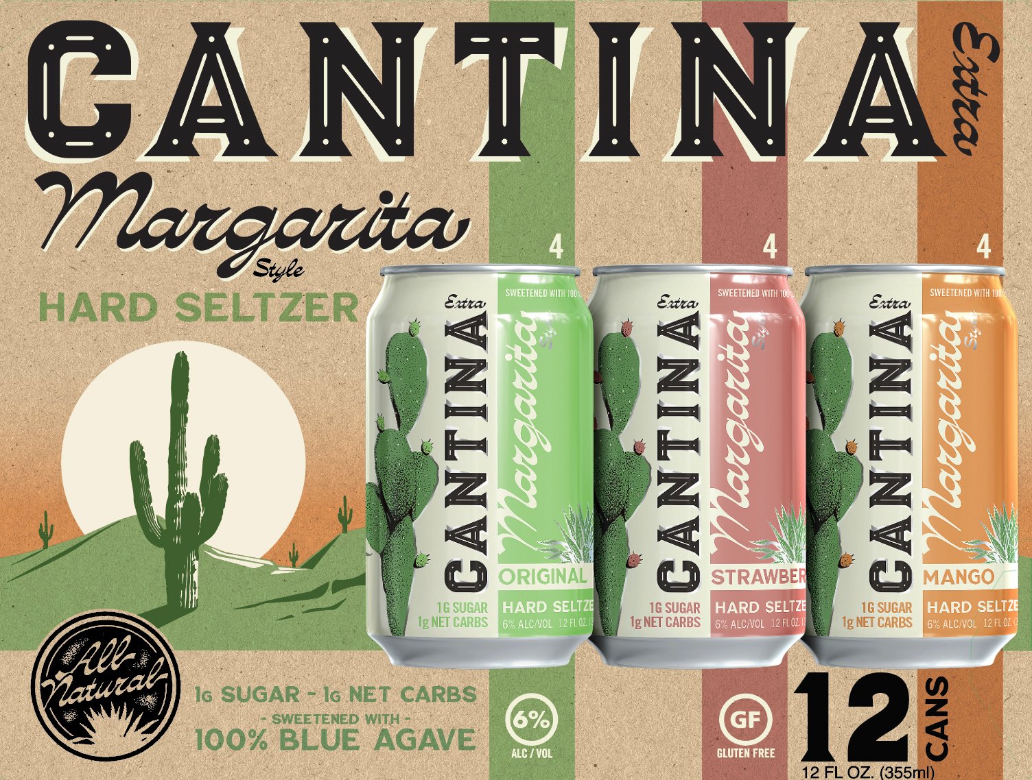 Cantina Margarita Hard Seltzer Variety Pack 12 oz Cans Shop Malt