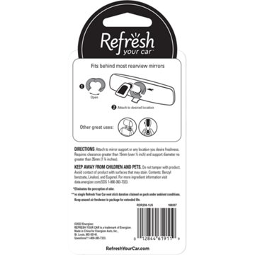 Refresh Your Car Discreet Ring Air Freshener - Lightning Bolt