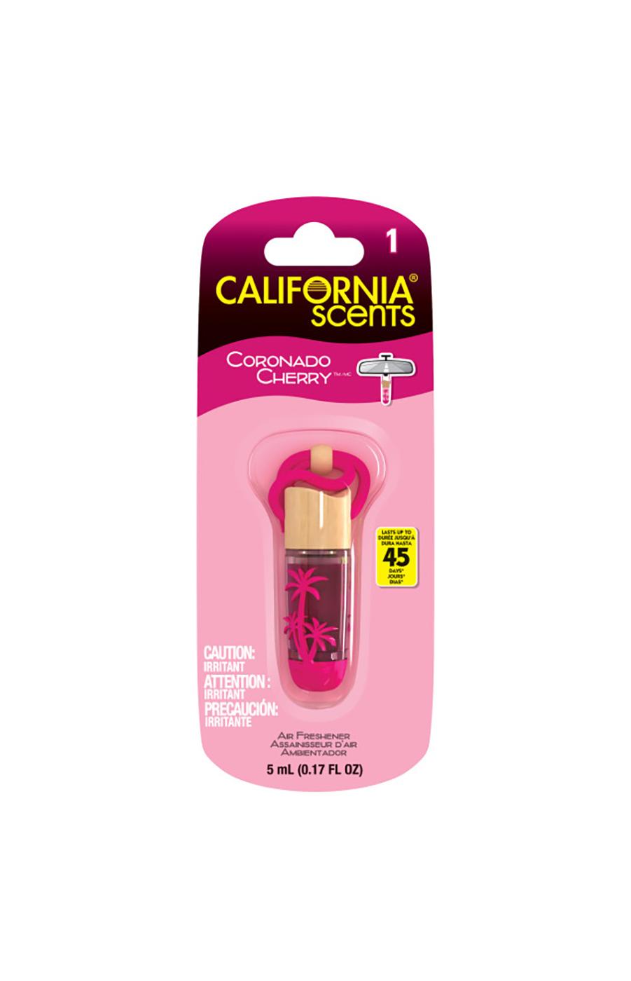 California Scents Hanging Vial Auto Air Freshener Coronado Cherry