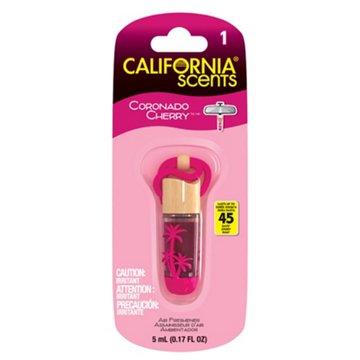 California Scents Hanging Vial Auto Air Freshener - Coronado Cherry, 0.17 fl oz