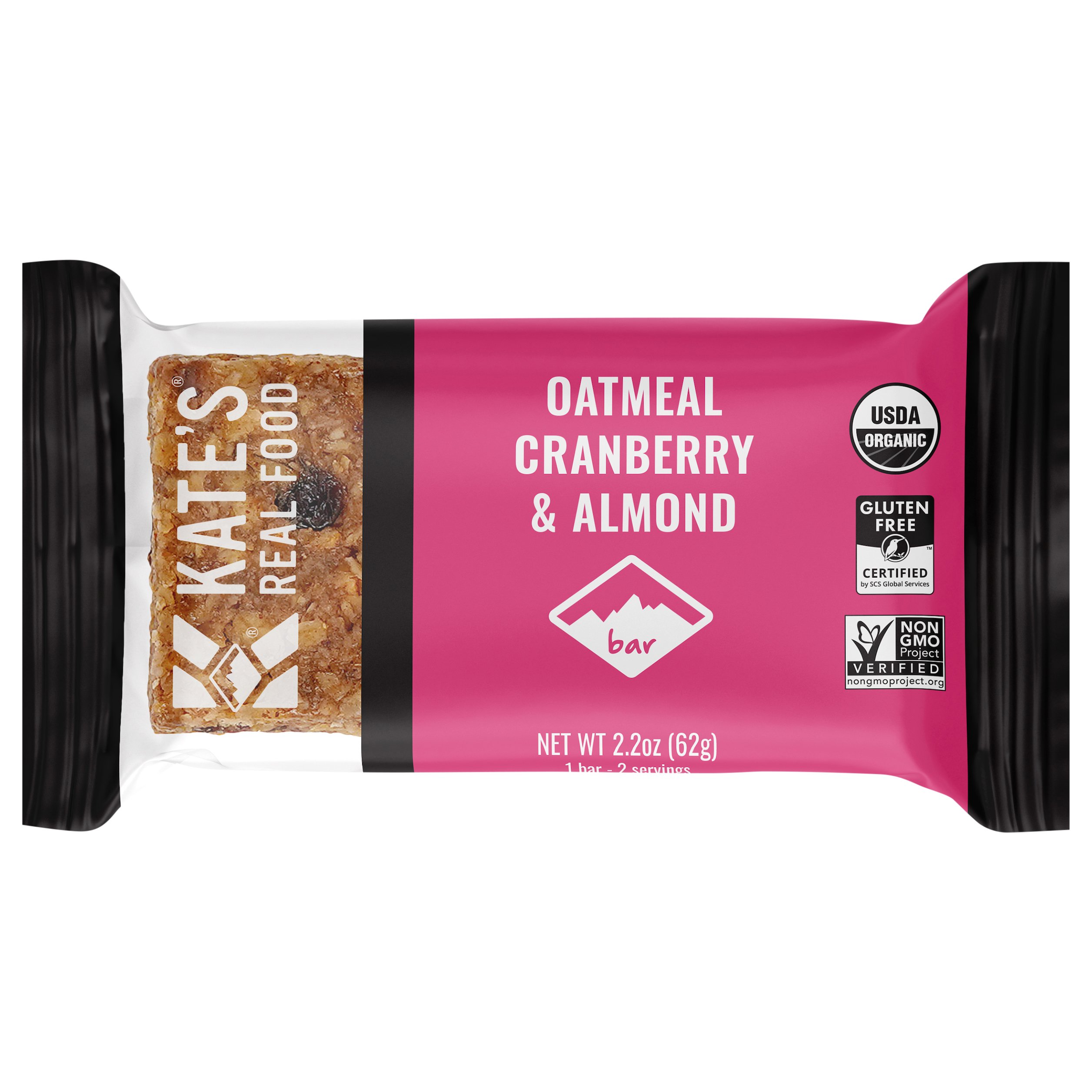 Kate's Real Food Bar Oatmeal Cranberry & Almond Shop Granola