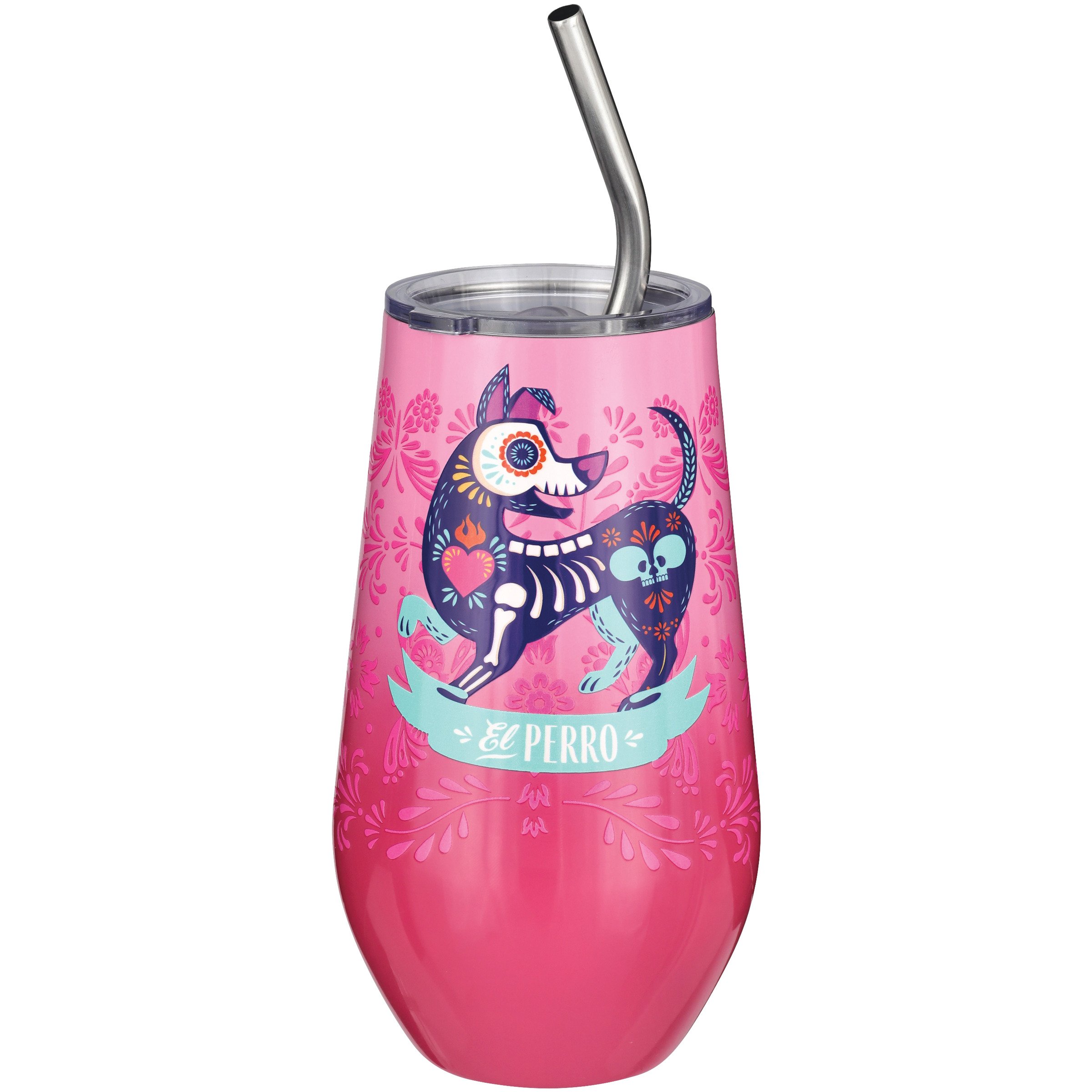 Purple Agate Leopard Rose Silver Tumbler Graphic By KHAMPOL SHOP DESIGN