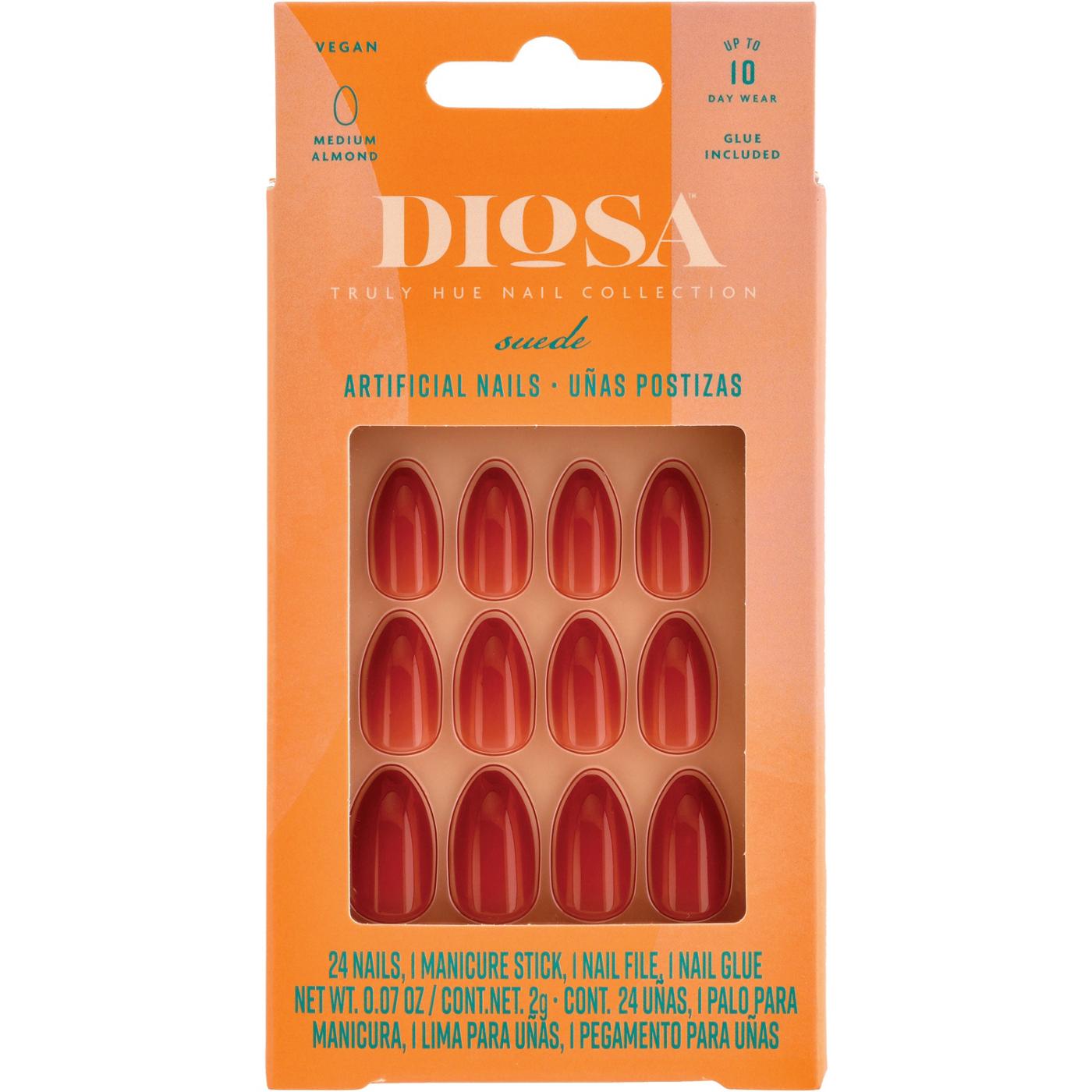 Diosa Medium Almond Artificial Nails – Truly Hue Suede; image 1 of 8