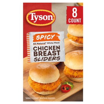 Tyson Frozen Spicy Chicken Breast Sliders, 8 ct