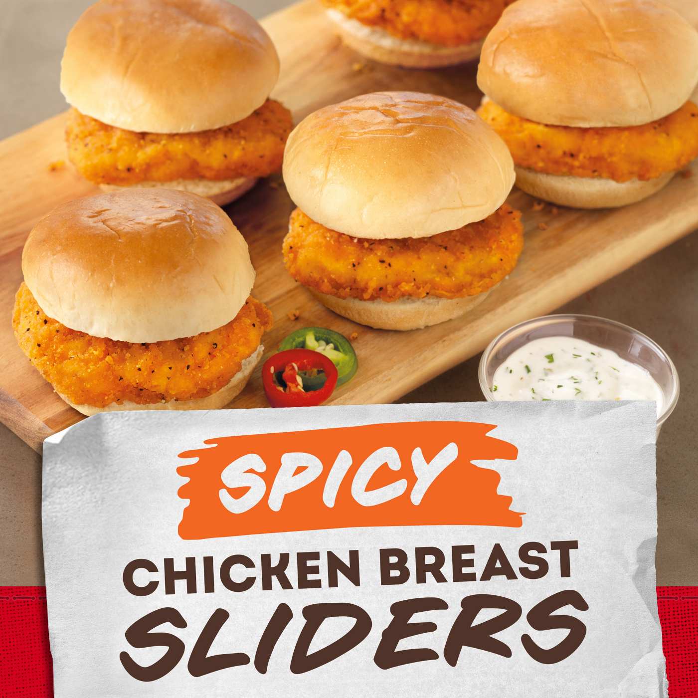 Tyson Frozen Spicy Chicken Breast Sliders; image 2 of 5