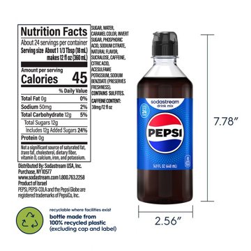 SodaStream Pepsi Drink Mix, 14.9 oz