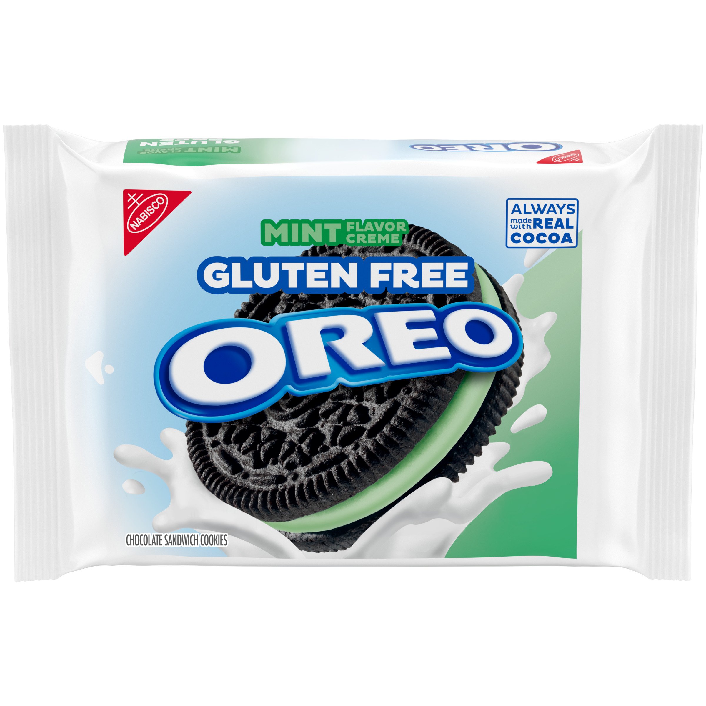 Nabisco Oreo Gluten Free Mint Flavor Creme Chocolate Sandwich Cookies