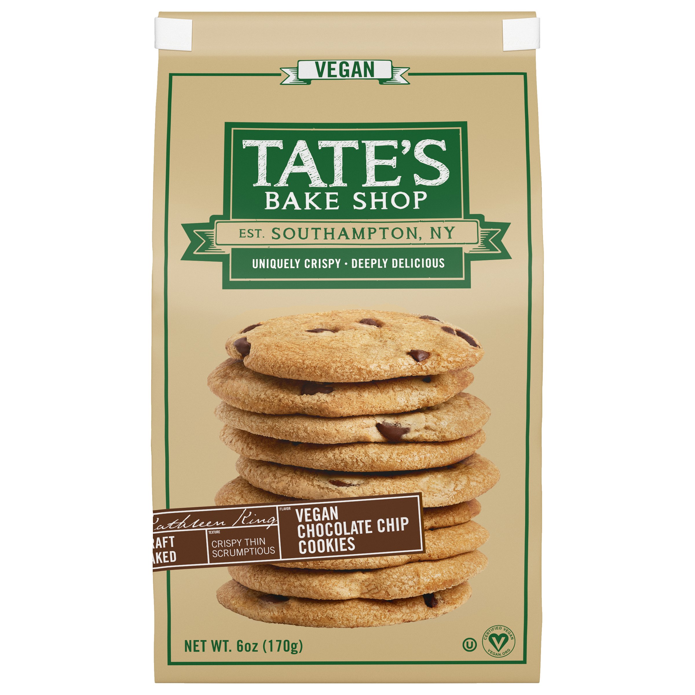 Tate's Bake Shop Vegan Chocolate Chip Cookies Shop Cookies at HEB
