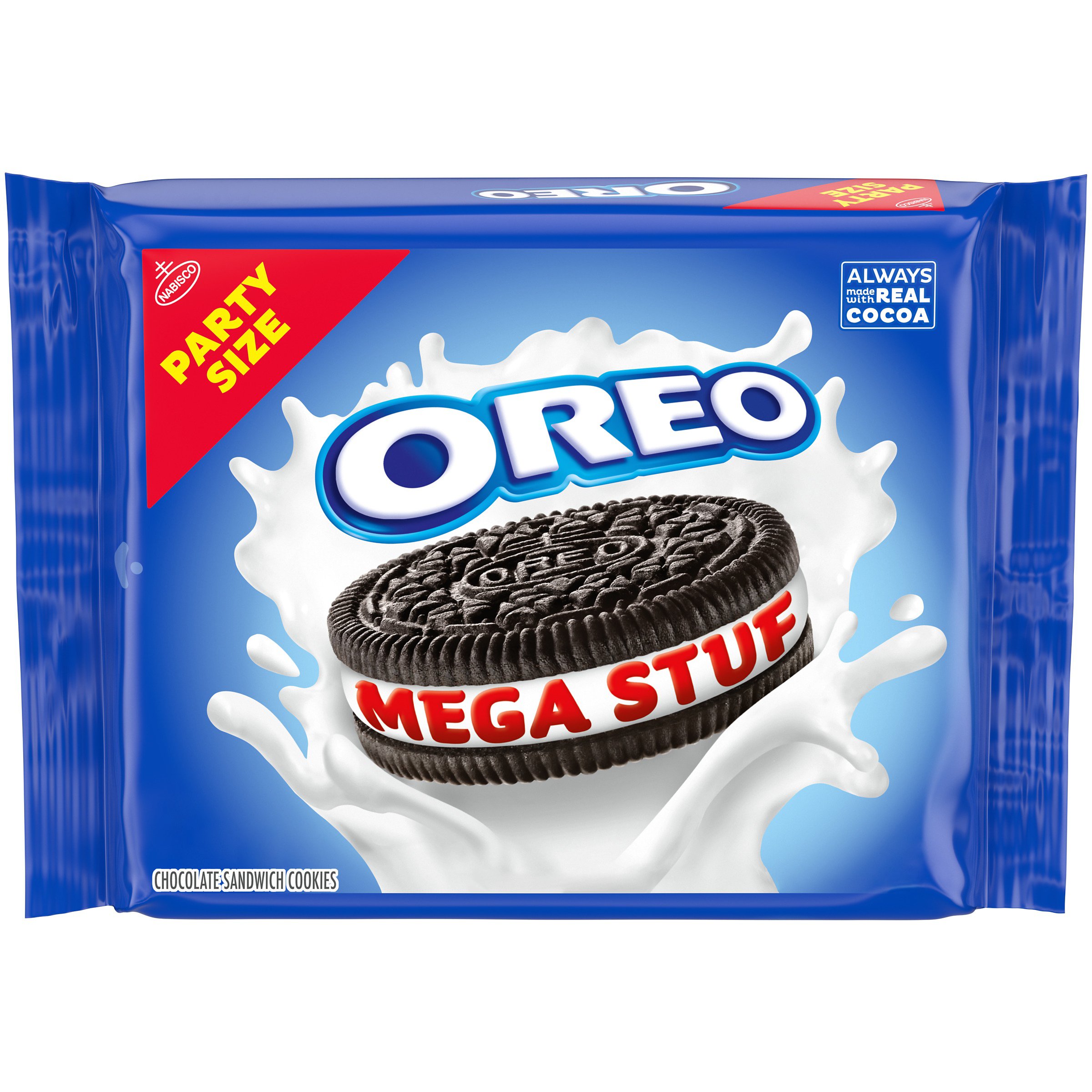 Nabisco Oreo Mega Stuff Chocolate Sandwich Cookies, Party Size - Shop ...