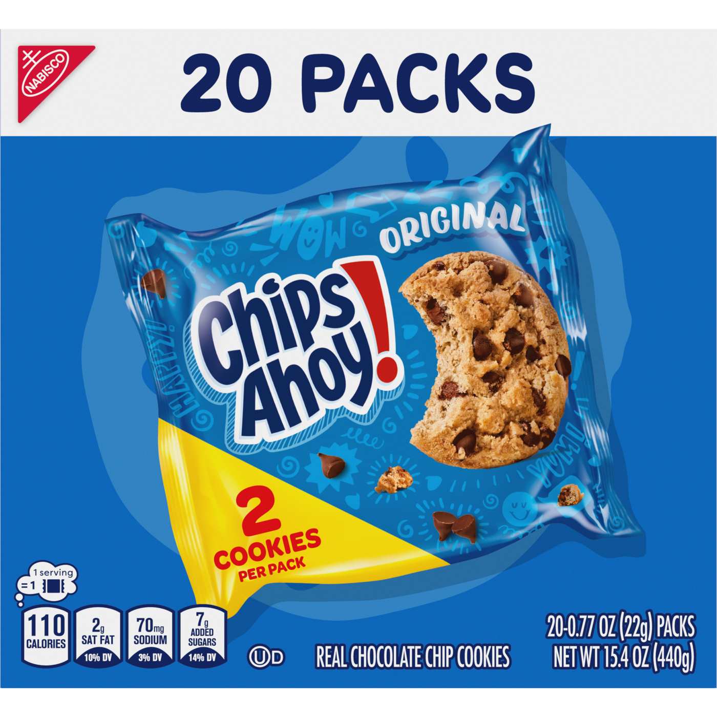 Chips Ahoy! Original Chocolate Chip Cookies Snack Packs; image 2 of 11
