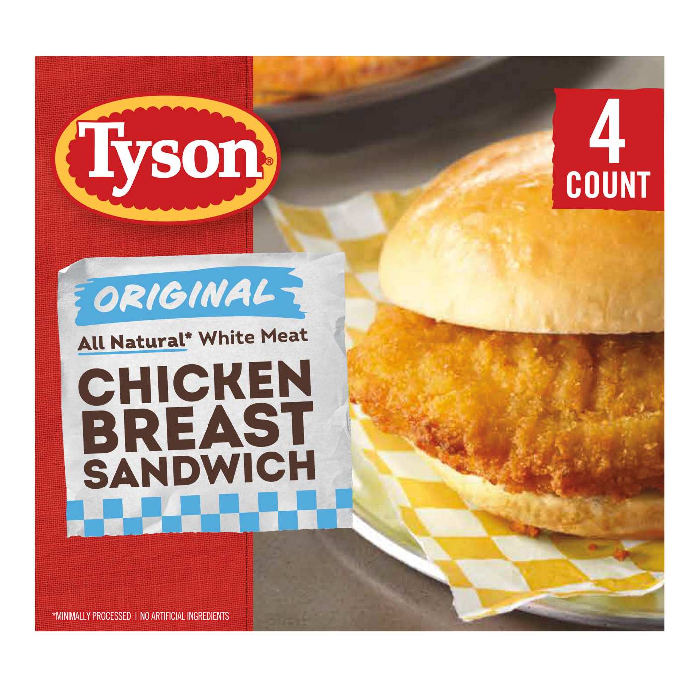 Tyson Original Chicken Breast Frozen Sandwiches; image 1 of 9