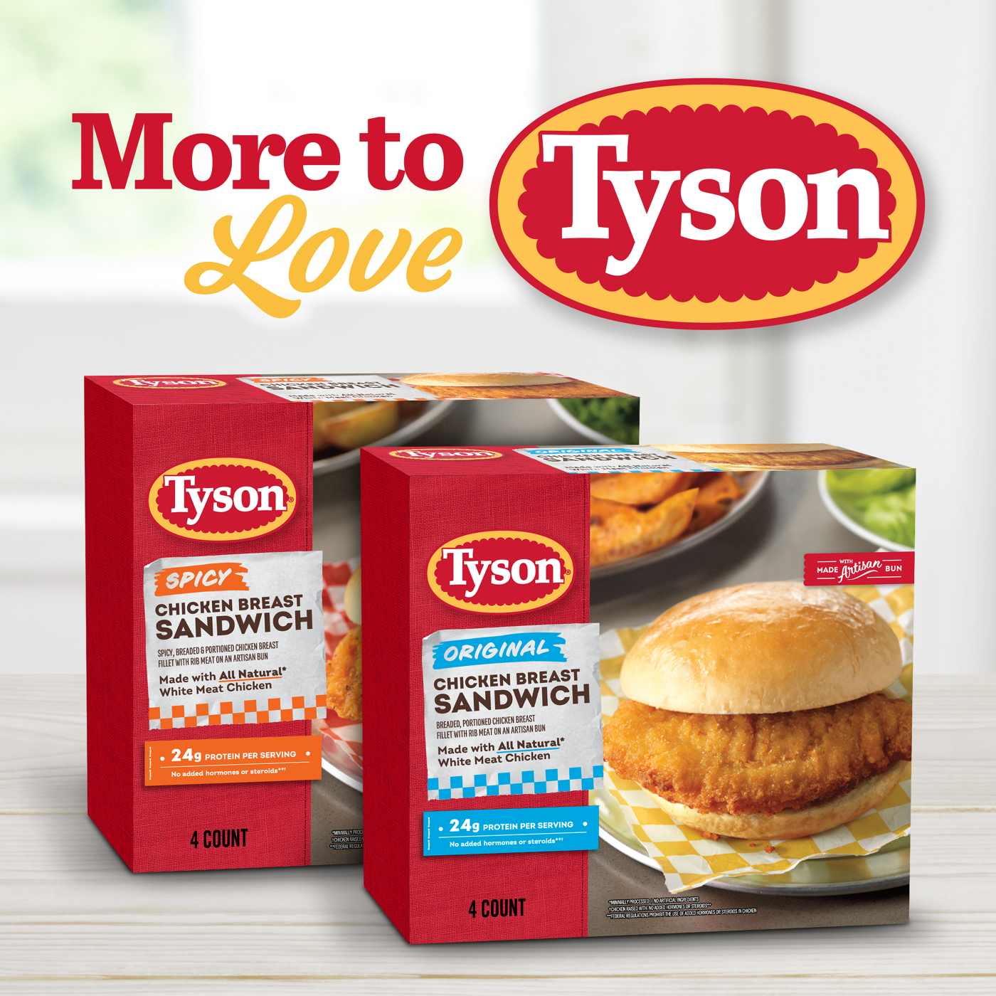 Tyson Original Chicken Breast Frozen Sandwiches; image 5 of 9