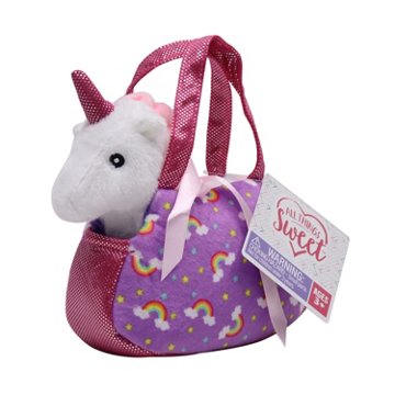 All Things Sweet Unicorn Pet Plush in Bag