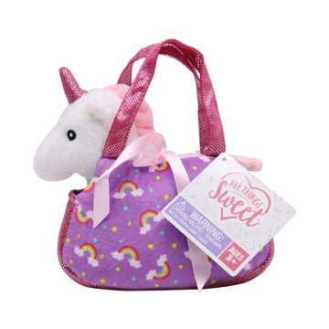 All Things Sweet Unicorn Pet Plush in Bag