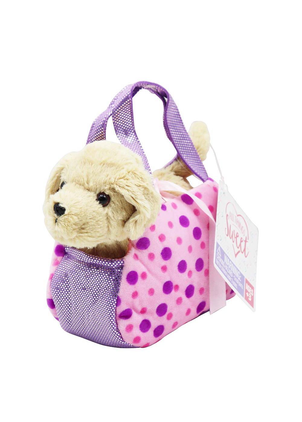 All Things Sweet Puppy Pet Plush in Bag; image 1 of 2