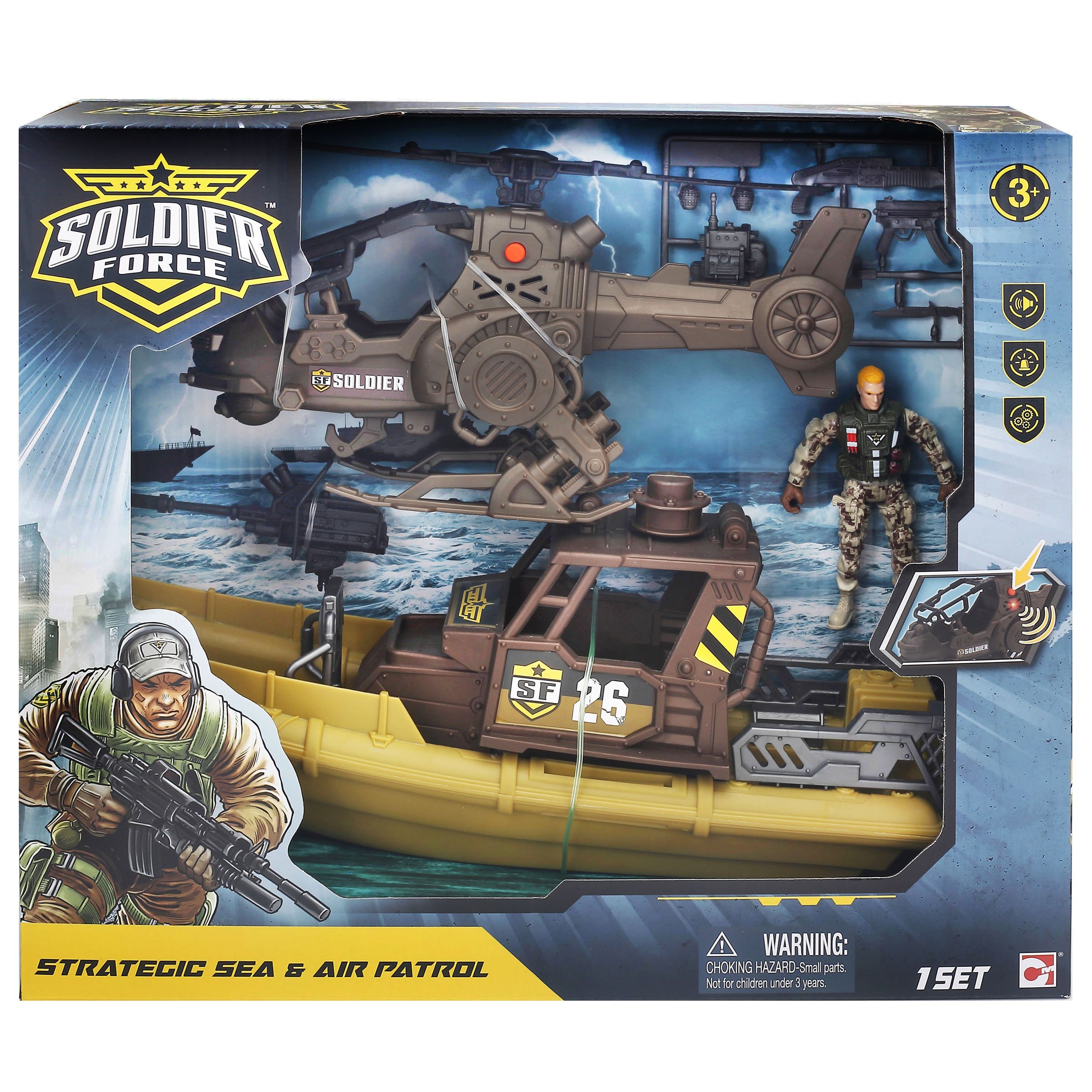Soldier Force Strategic Sea & Air Patrol Playset - Shop Playsets at H-E-B